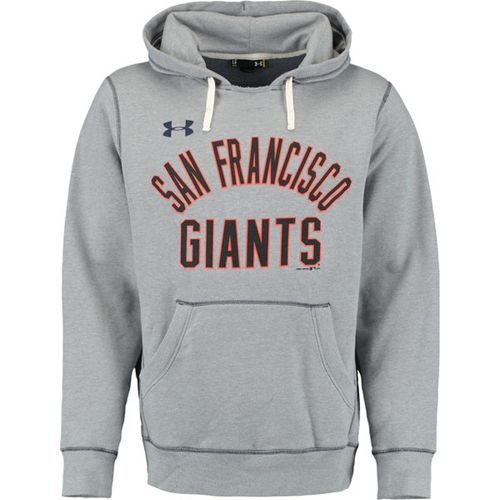 San Francisco Giants Under Armour Legacy Fleece Gray MLB Hoodie - Click Image to Close